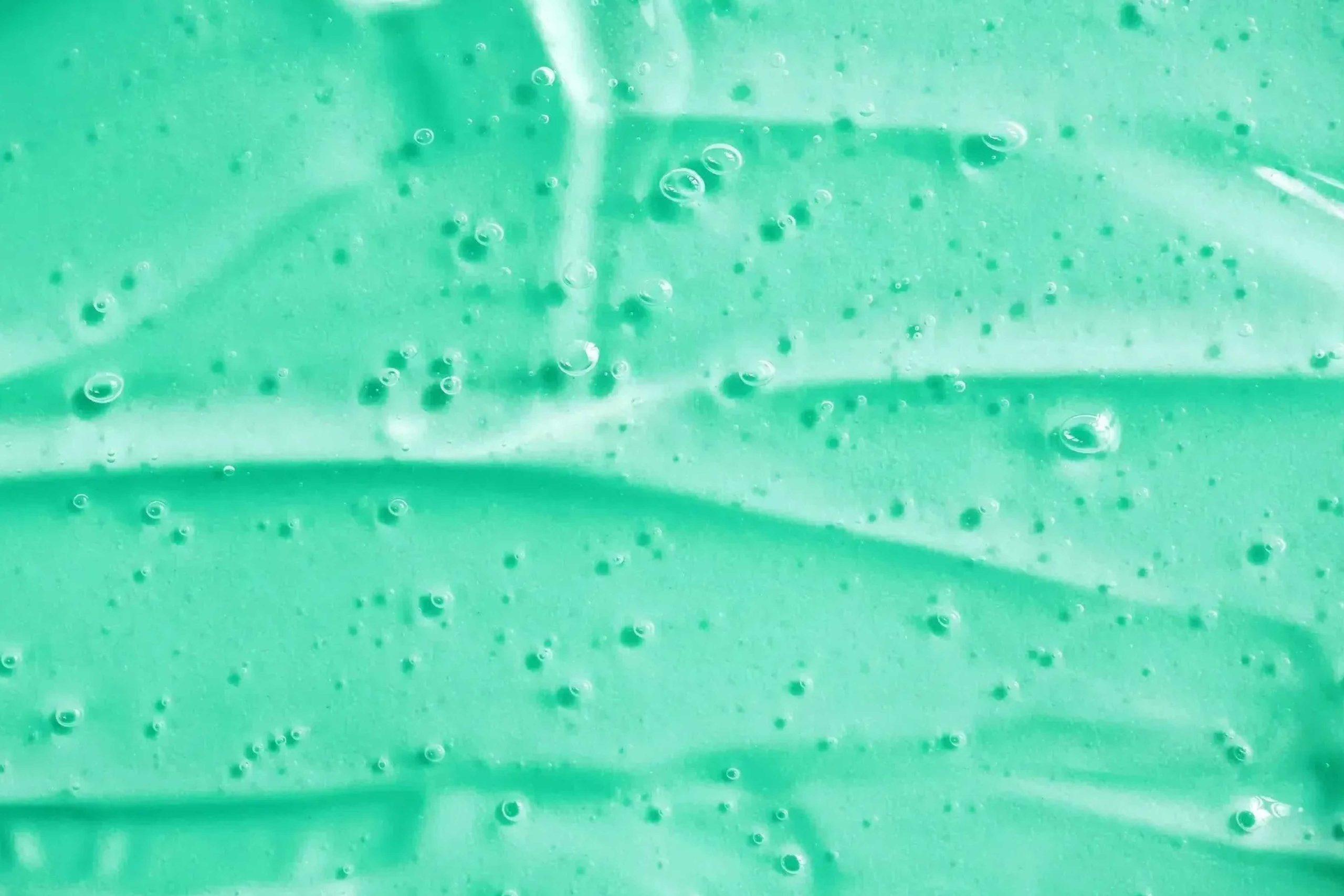 Textura de fundo verde com bolhas